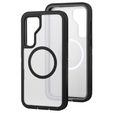 Чехол с рамкой для Samsung Galaxy S23 FE, для MagSafe, прозрачный / черный