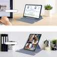 Чехол клавиатура для Samsung Galaxy Tab S10 Lite / S10 FE / S9 FE, Rotary 360° Leather, фиолетовый