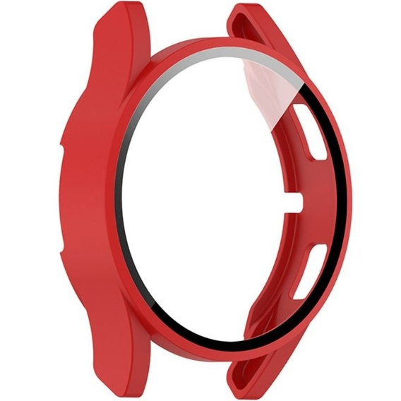 2в1 чехол и защитное стекло для часов Samsung Galaxy Watch 4 44mm, Red