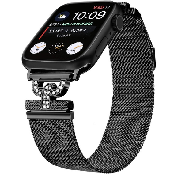 Браслет Milanese для Apple Watch 1/2/3/4/5/6/7/SE (38/40MM) - Black