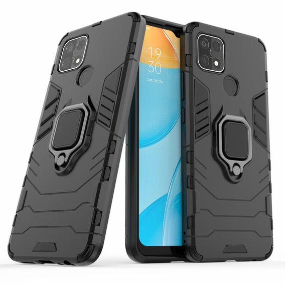 Чoхол до Oppo A15 / A15s, Kickstand Ring, чорний