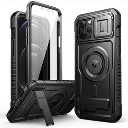 Броньований чохол для iPhone 12 Pro Max, Dexnor CamProtect MagSafe, чорний