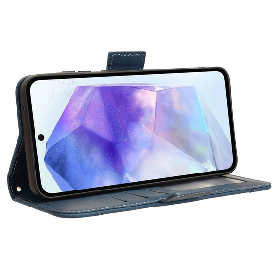 Откидной чехол для Samsung Galaxy A55 5G, Card Slot, синий