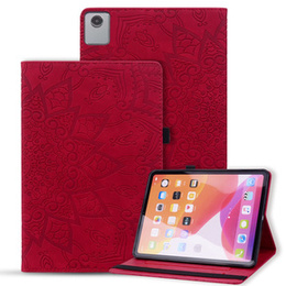 чехол-крышка для Lenovo Tab M11, flower, красный
