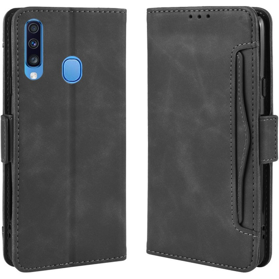 Футляр з клапаном для Samsung Galaxy A20s, Card Slot, чорний