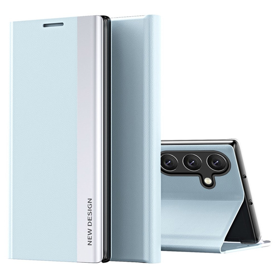 Откидной чехол для Samsung Galaxy S24 FE, Side Magnetic, синий