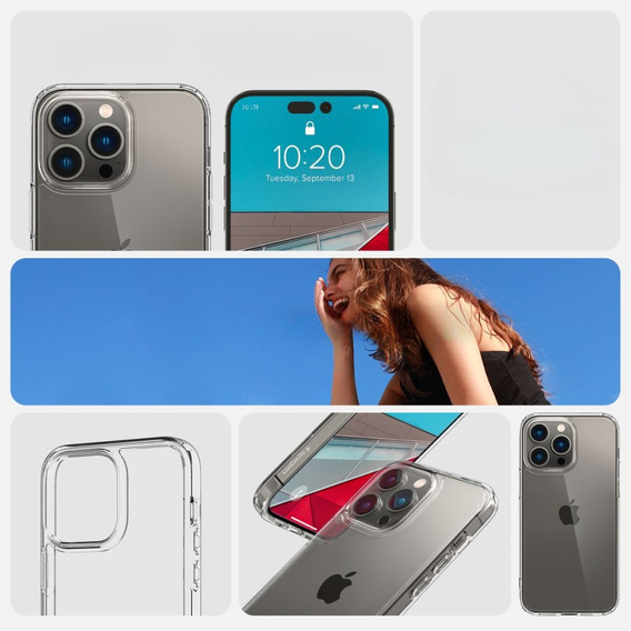 Чoхол Spigen до iPhone 14 Pro Max, Ultra Hybrid, Crystal Clear, прозорий