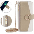 Флип-кейс для iPhone 7 / 8 / SE (2020) / SE (2022), Wallet Zipper Pocket, с зеркалом, белый