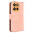 Футляр з клапаном для Motorola Moto G15 / Motorola Moto G15 Power, Card Slot, рожевий