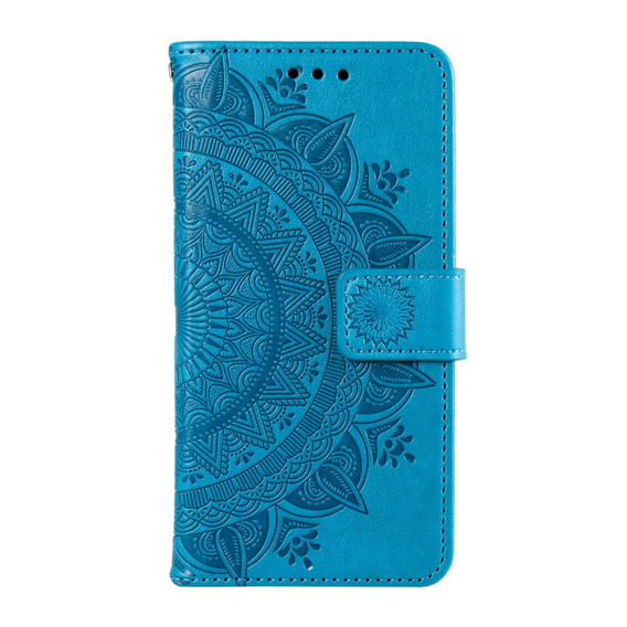 Откидной чехол для Xiaomi Redmi Note 13 Pro 4G / Xiaomi Redmi Note 14S / Xiaomi Poco M6 Pro 4G, Mandala, синий