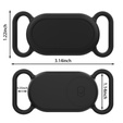 Чохол для Samsung Galaxy SmartTag 2, для нашийника кота, Anti-lost Pet Dog, чорний