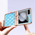 Чохол для Samsung Galaxy Z Flip5 5G, Electro Stitching, синій