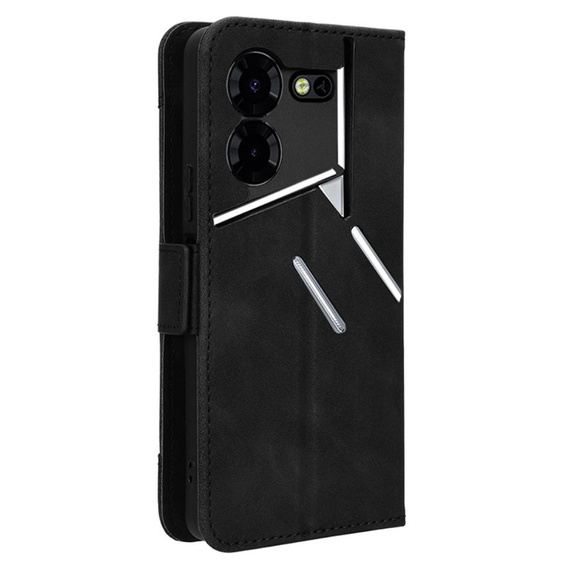 Футляр з клапаном для Tecno Pova 5 Pro 4G, Card Slot, чорний
