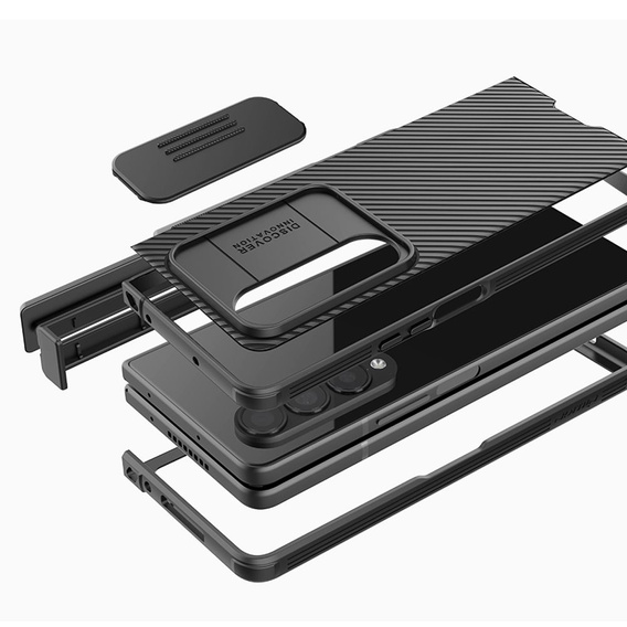Чохол для Samsung Galaxy Z Fold4 5G, броньований Nillkin, CamShield Pro, чорний