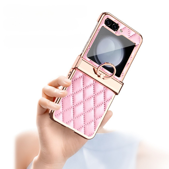 Чехол для Samsung Galaxy Z Flip5 5G, Electro Stitching , розовый