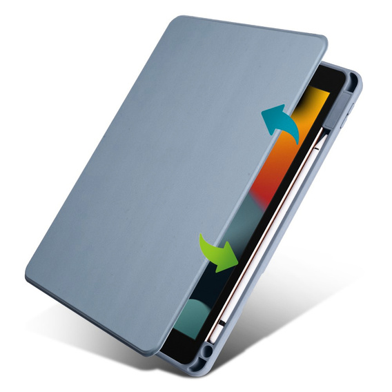 Чехол для iPad 10.2" 2021/2020/2019 (9/8/7 gen.), с местом для стилуса, поворачивающийся на 360°, фиолетовый