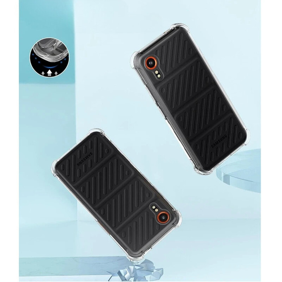 Чехол до Samsung Galaxy Xcover 7, Dropproof, прозрачный