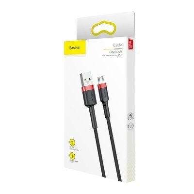 Baseus Кабель Micro-USB 1.5A 2m - Black/Red