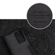 Чехол MELKCO с флипом для Samsung Galaxy Note 20 Ultra, кожа, флип, чёрный