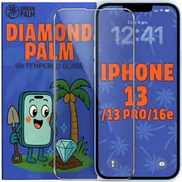 Закаленное стекло Diamond Palm для iPhone 13/13 Pro/16e
