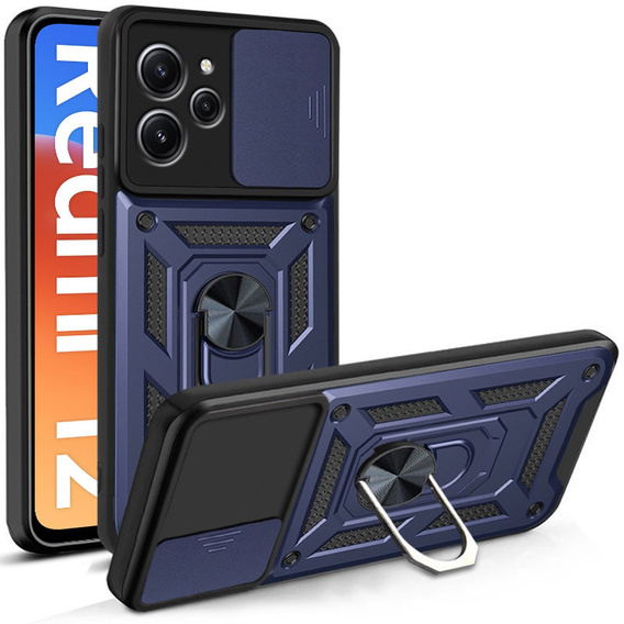 Чохол NOX Camera Slide Xiaomi Redmi 12, CamShield Slide, темно-синій