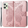 Чохол-книжка для Realme C35, Butterfly, рожевий