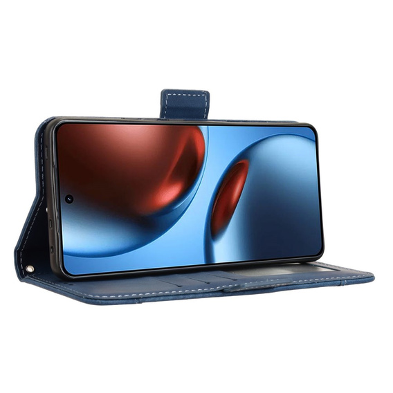 Откидной чехол для Realme GT 7 / 7T, Card Slot, темно-синий
