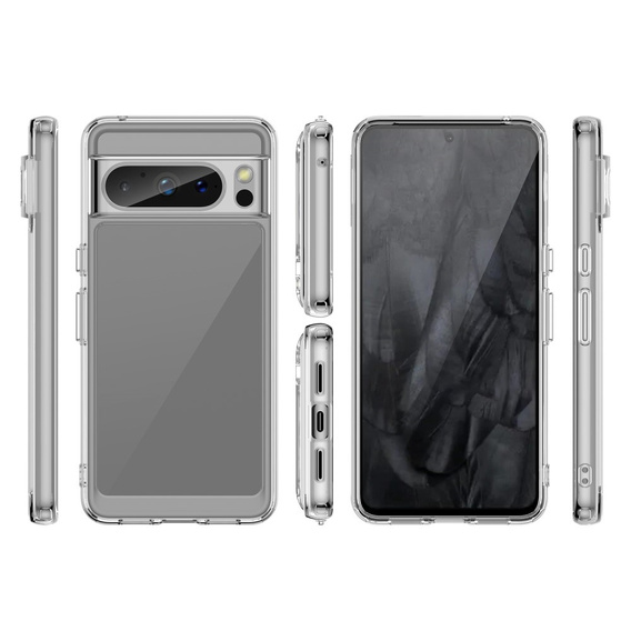 Чехол для Google Pixel 8 Pro, Fusion Hybrid, прозрачный