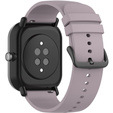 Силиконовый ремешок 20mm, Violet/Black Buckle