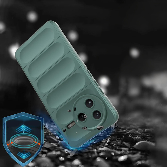 Чехол до Xiaomi Poco F7 Pro, Gaming Shockproof, зелёный