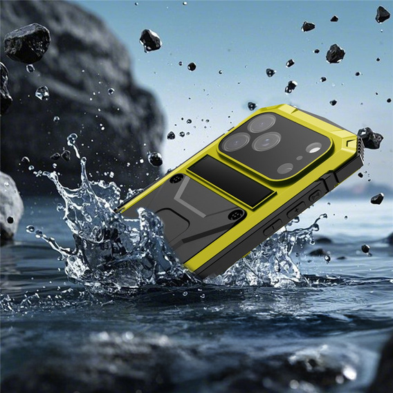 Чохол R-JUST з підставкою та вбудованим склом для iPhone 17 Pro Max