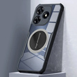 Чехол для Realme C63, с магнитной пластиной, прозрачный / черный