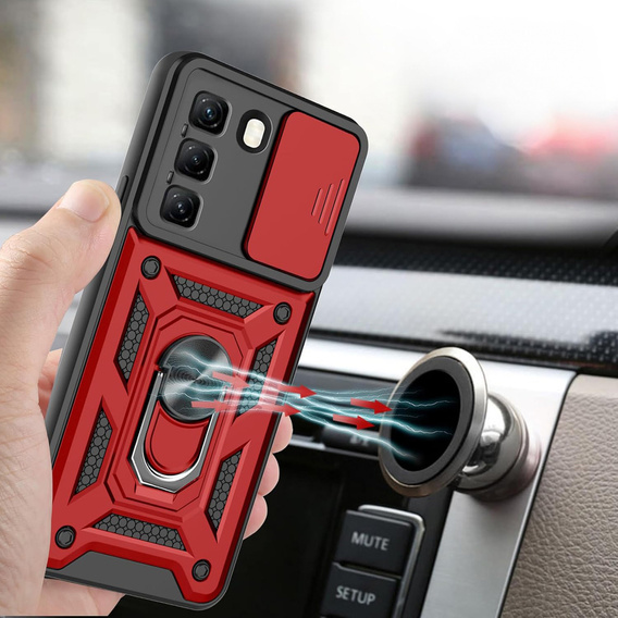 Чохол NOX Camera Slide Infinix Hot 50 Pro 4G, CamShield Slide, червоний