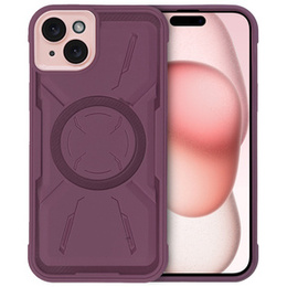 Чехол для iPhone 15, ERBORD Armor Mag, бордовый