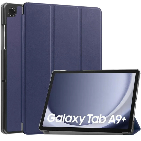 Чехол для Samsung Galaxy Tab A9+, Tri-fold,  темно-синий