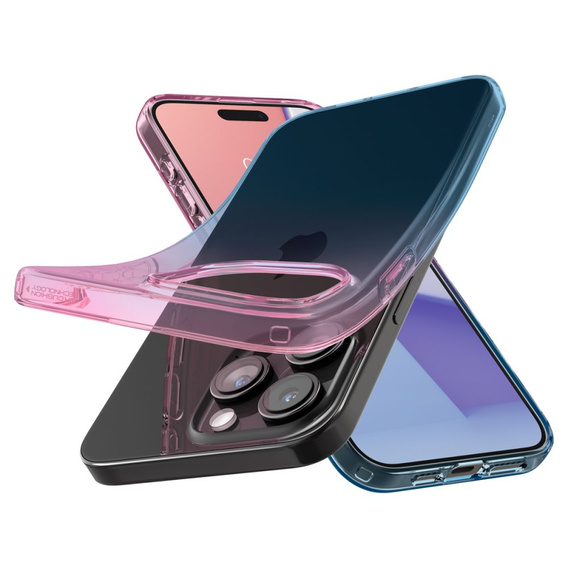 Чехол Spigen для iPhone 15 Pro, жидкокристаллический глиттер, прозрачный
