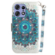 Откидной чехол для Motorola Edge 50 Pro 5G, Wallet, Mandala Flower