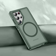 Чохол з рамкою для Samsung Galaxy S22 Ultra, для MagSafe, зелений