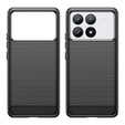 Чехол до Xiaomi Poco F6 Pro, Carbon, чёрный
