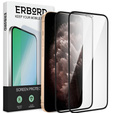 2x Закаленное стекло для iPhone X/XS/11 Pro, ERBORD 3D на весь экран