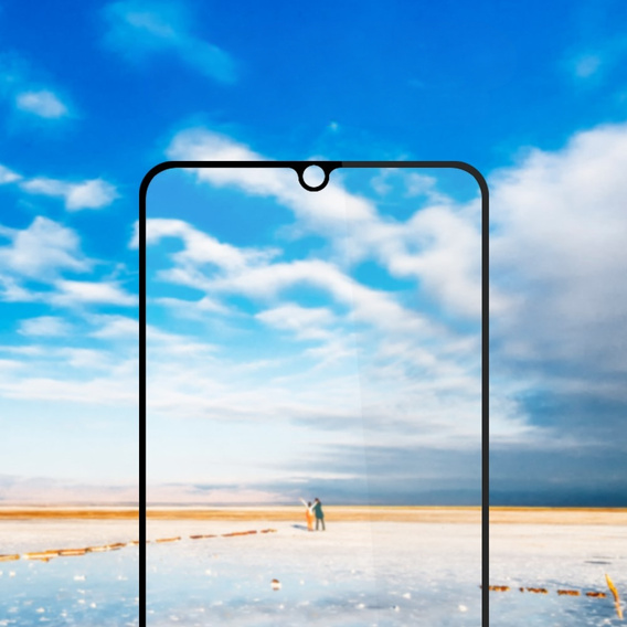 Закаленное стекло Amorus Full Glue для Samsung Galaxy A25 5G, черная рамка