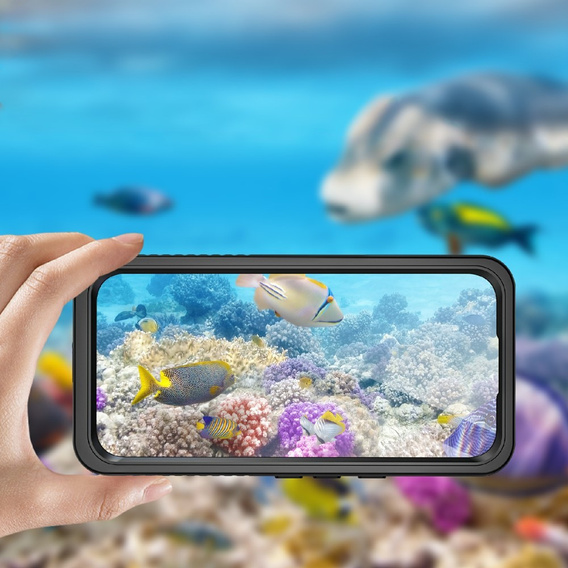 IP68 водонепроникний чохол для Google Pixel 9 Pro XL, Redpepper, чорний