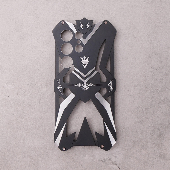Бронированный чехол для Samsung Galaxy S23 Ultra, Aluminum Alloy, чёрный