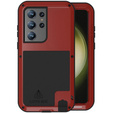 Чoхол Love Mei до Samsung Galaxy S23 Ultra, armored without glass, червоний