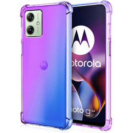 Чохол для Motorola Moto G54 5G, Gradient Dropproof, Фіолетовий / синій