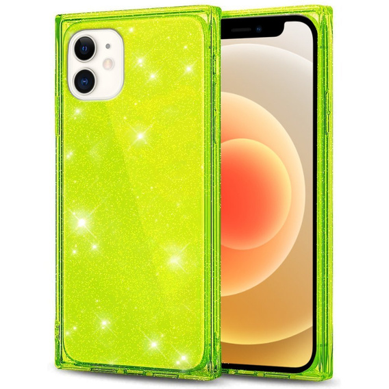 Чехол Square Glitter до iPhone 12, Green