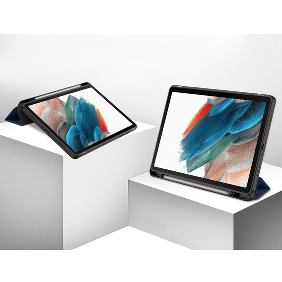 Чехол для Samsung Galaxy Tab A9+, Tri-fold,  темно-синий