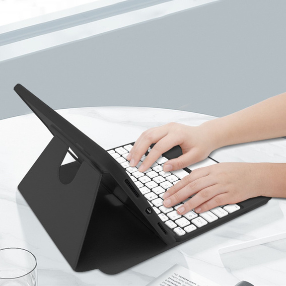 Чохол + клавіатура iPad 7/8/9 10.2 2021 / 2019 / 2020, Touchpad Pen Slot, чорний