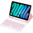 Чохол з Bluetooth-клавіатурою для iPad mini 8.3" 2021 (6 gen.) / iPad mini 8.3" 2024 (7 gen.), рожевий