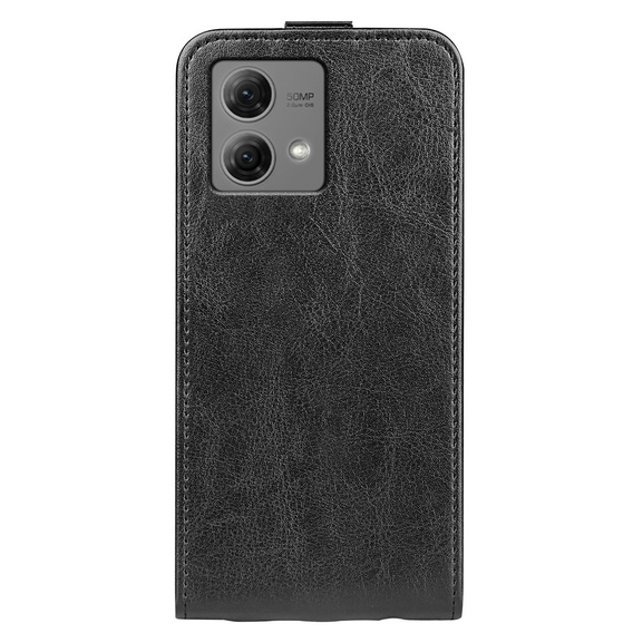 Откидной чехол для Motorola Moto G84, Flip, чёрный